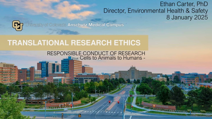 Responsible Conduct of Research in Translational Studies