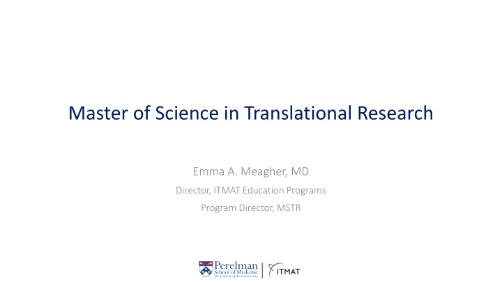 master of science in translational research n.w