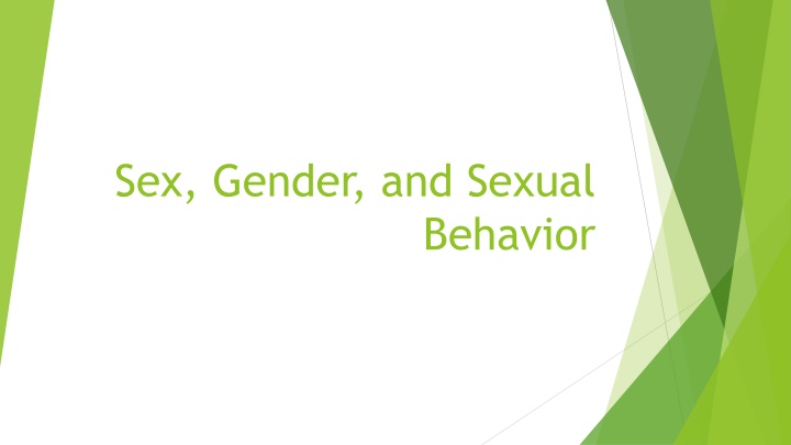Evolution of Sex and Gender Understanding