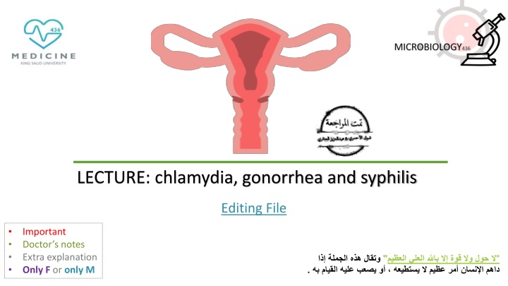 Chlamydia, Gonorrhea, and Syphilis Infections