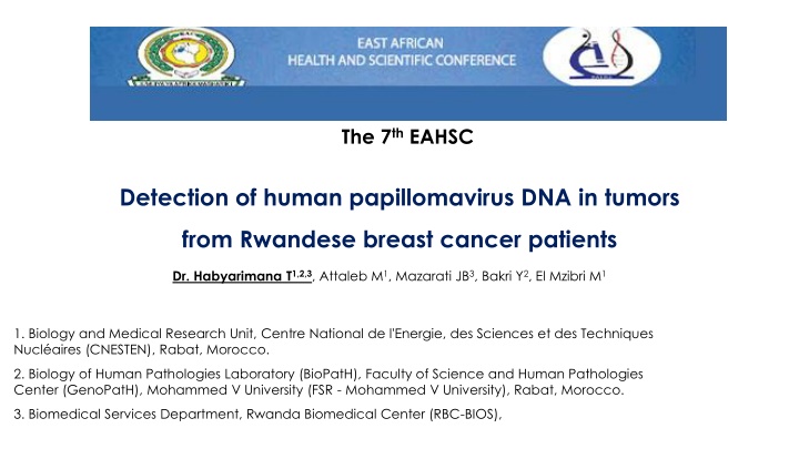Detection of HPV DNA in Breast Cancer Tumors: Study from Rwanda