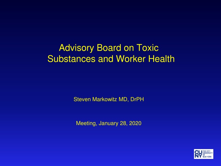 advisory board on toxic substances and worker n.w