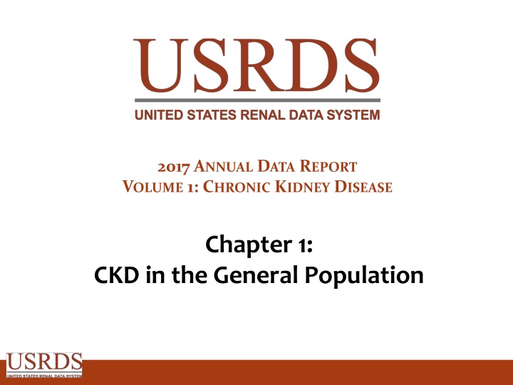 Chronic Kidney Disease Data Report 2017