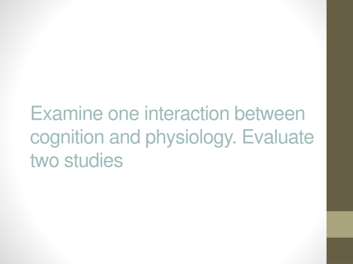 Interaction between Cognition and Physiology: Impact of Brain Damage on Memory