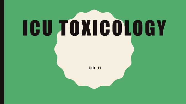 icu toxicology n.w