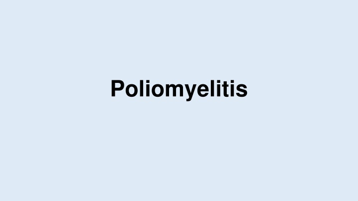 poliomyelitis n.w