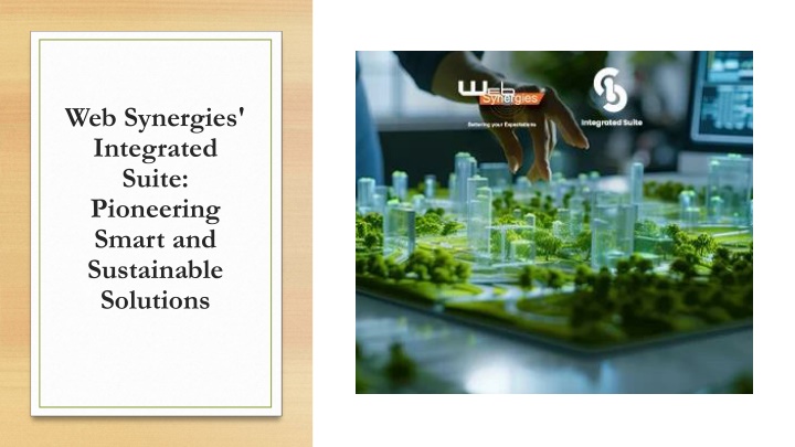 web synergies integrated suite pioneering smart n.w
