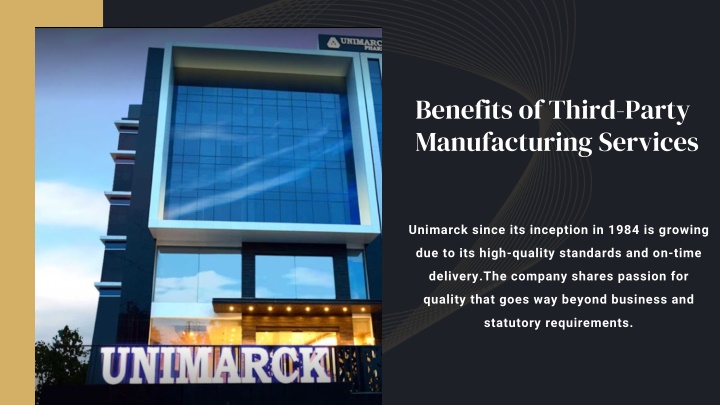 benefits of third party manufacturing services n.w