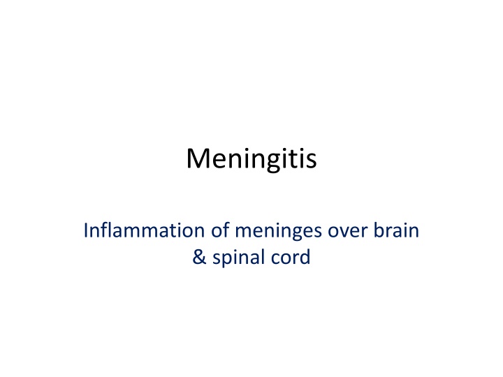 Meningitis