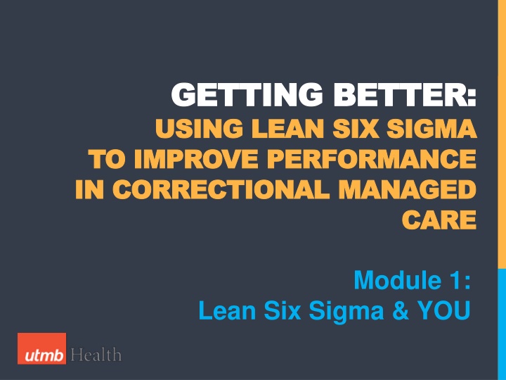 getting better getting better using lean n.w