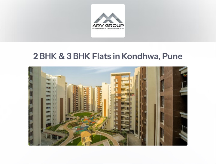 2 bhk 3 bhk flats in kondhwa pune n.w