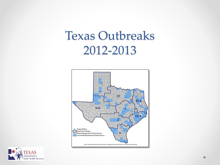 texas outbreaks 2012 2013 n.w
