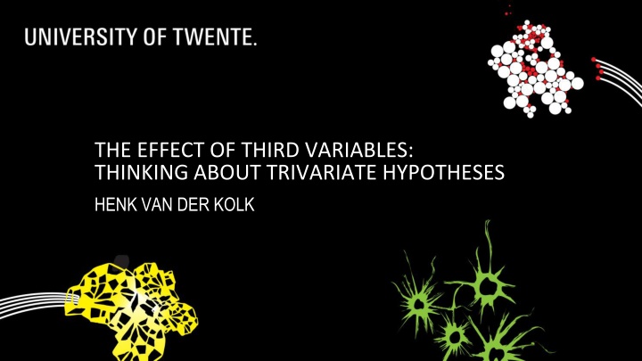 the effect of third variables thinking about n.w