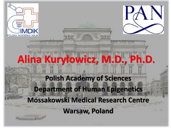 Alina Kuryowicz - Genetic Background of Autoimmune Thyroid Diseases