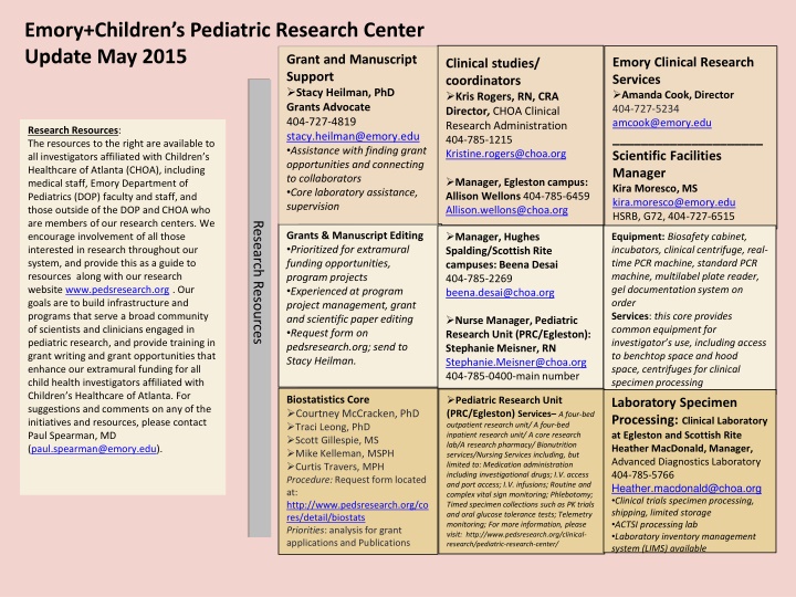 emory children s pediatric research center update n.w