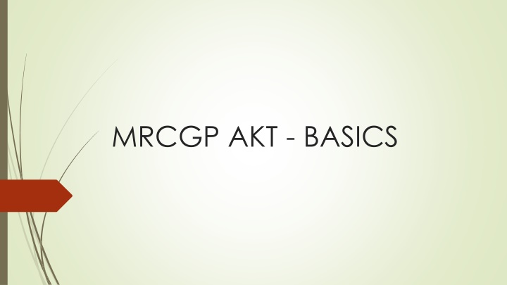 MRCGP AKT - BASICS