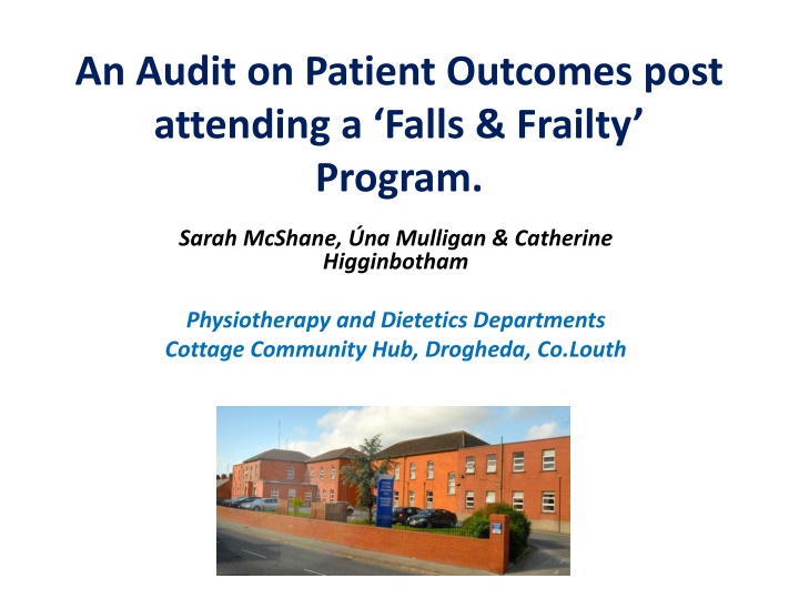 an audit on patient outcomes post attending n.w