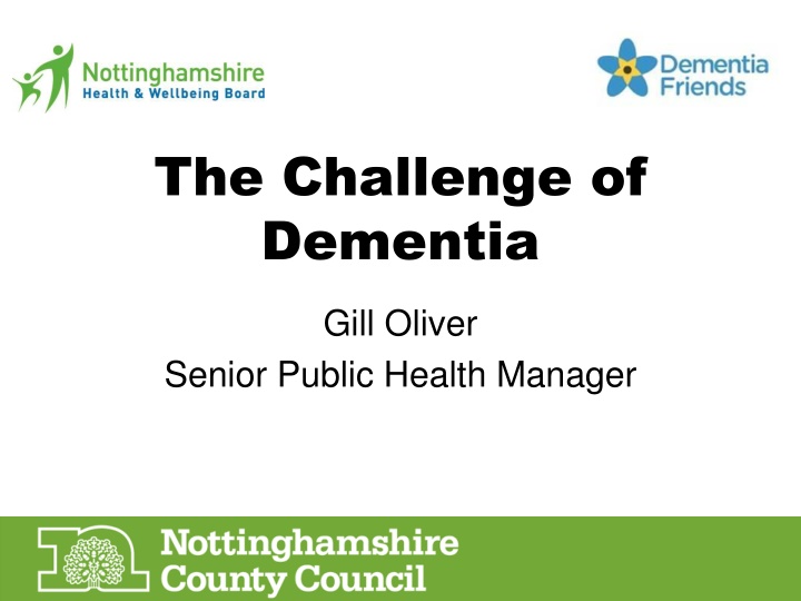 the challenge of dementia n.w