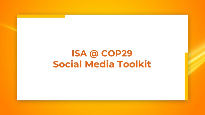 ISA @ COP29 Social Media Toolkit - The Solar Revolution