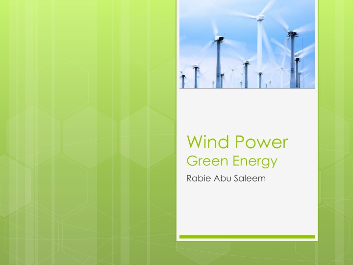 Wind Power: Historical Development and Statistics