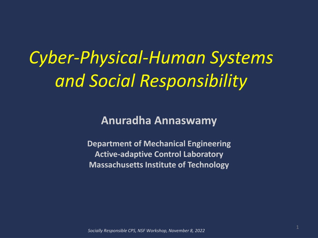 cyber physical human systems and social n.w