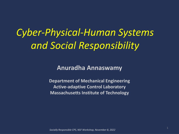cyber physical human systems and social n.w