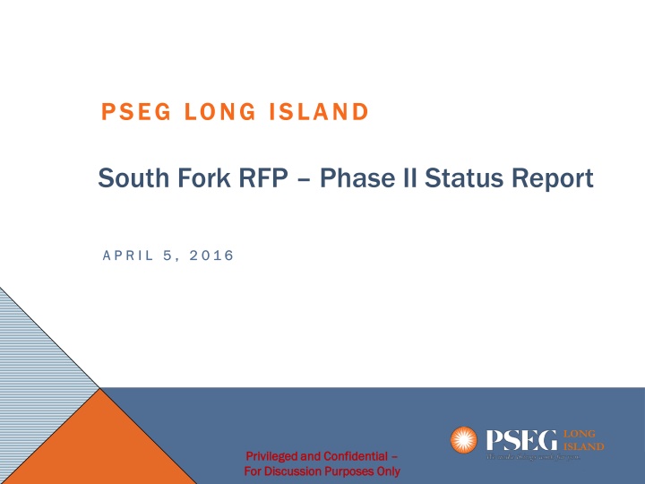 South Fork RFP Phase II Status Report Analysis