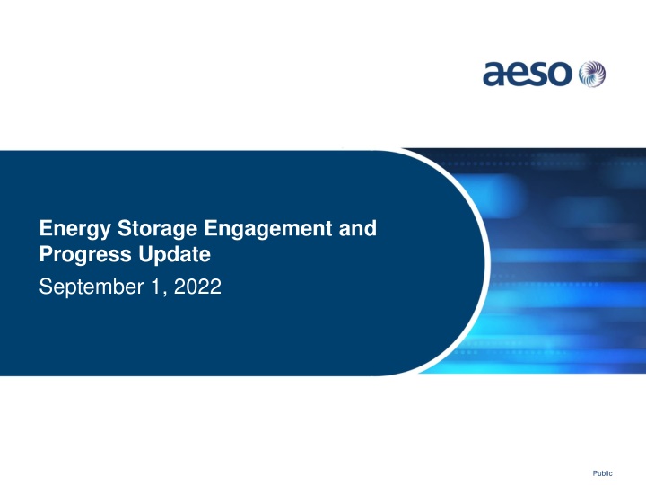 Energy Storage Progress Update September 1, 2022