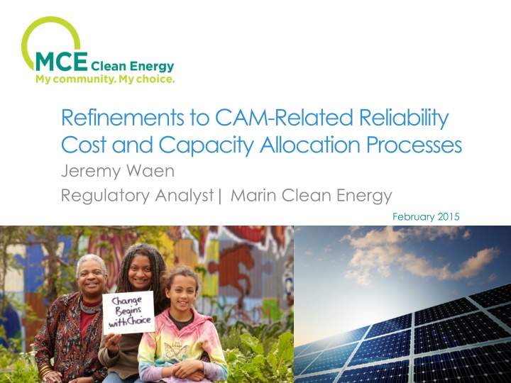 Refinements to CAM-Related Reliability Cost and Capacity Allocation Processes