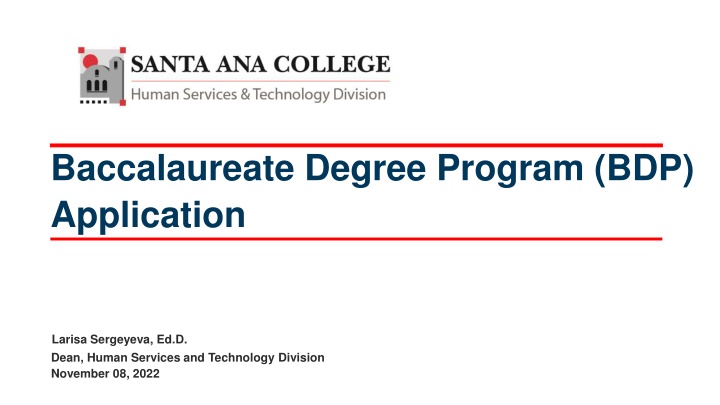baccalaureate degree program bdp application n.w