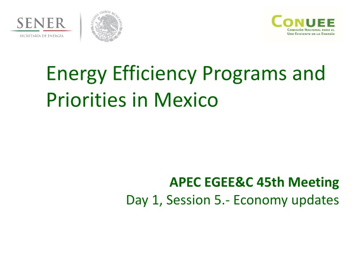 energy efficiency programs and priorities n.w