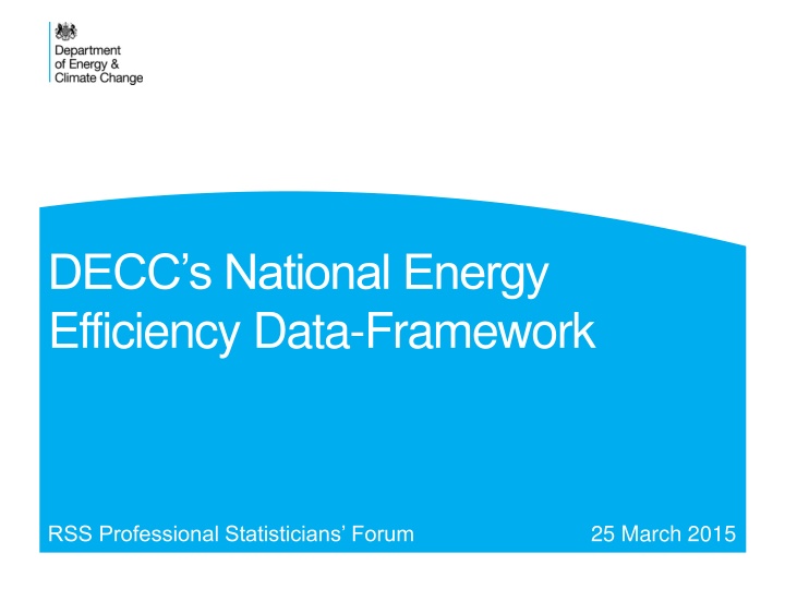 decc s national energy efficiency data framework n.w