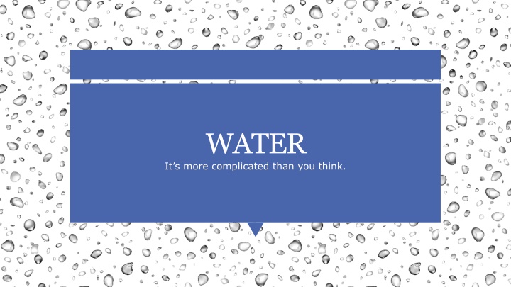 water it s more complicated than you think n.w