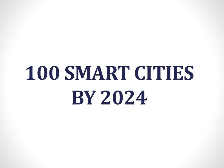 100 smart cities by 2024 n.w