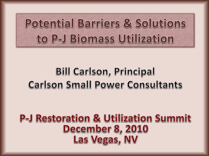 Insights into Overcoming Barriers in Biomass Power Market