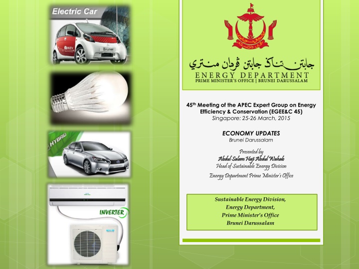 Energy Efficiency & Conservation Initiatives in Brunei Darussalam