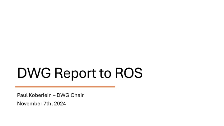 dwg report to ros n.w