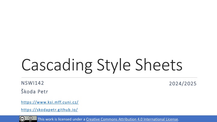 cascading style sheets n.w