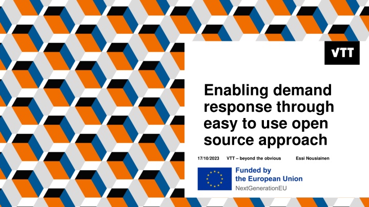 enabling demand response through easy to use open n.w