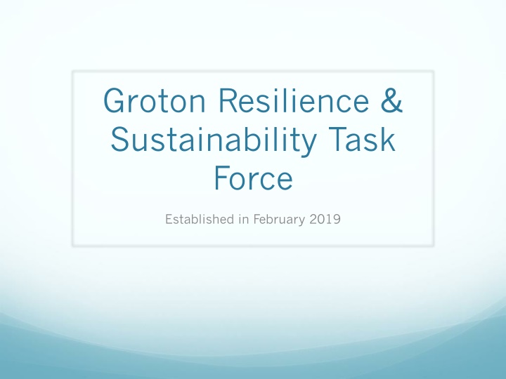 groton resilience sustainability task force n.w