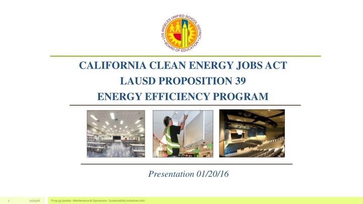 california clean energy jobs act lausd n.w