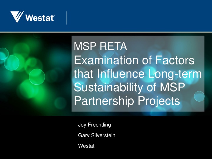 Factors Influencing MSP Projects' Long-term Sustainability