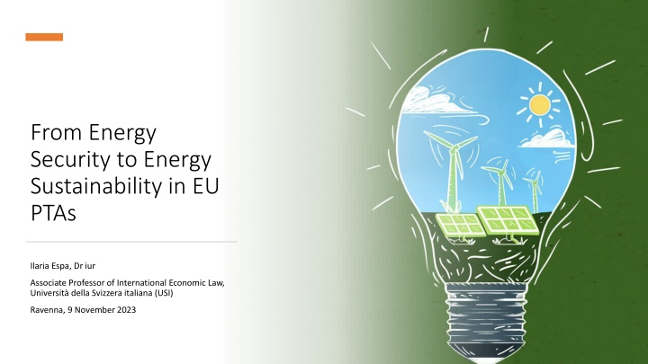 Interplay between Energy Security and Sustainability in EU Trade Agreements