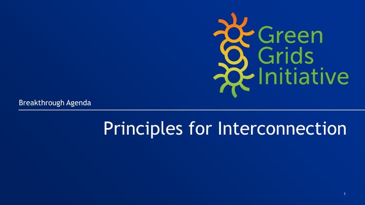 Principles for Interconnection in Energy Development