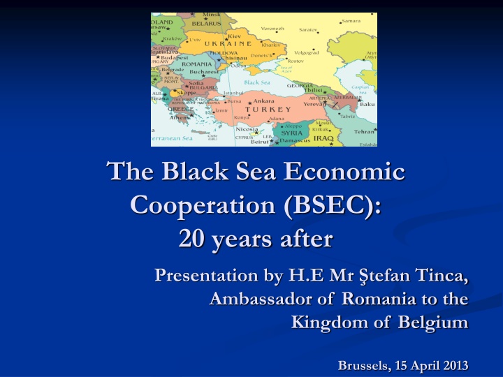 the black sea economic cooperation bsec 20 years n.w