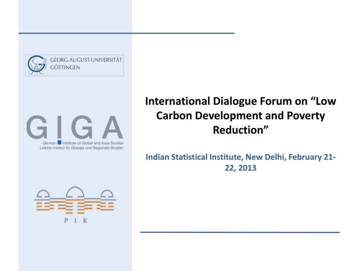 International Dialogue Forum on Low Carbon Development