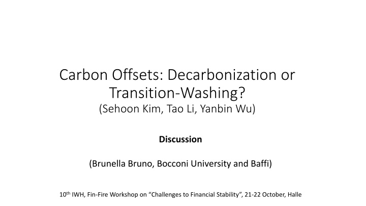 Carbon Offsets: Decarbonization Strategies Revealed