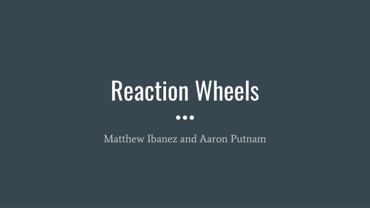 reaction wheels n.w