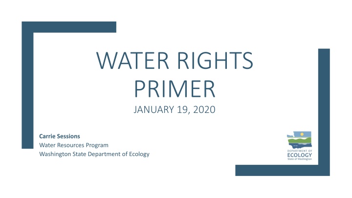 water rights primer january 19 2020 n.w