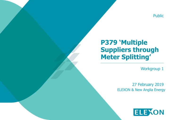 Multiple Suppliers through Meter Splitting Workgroup